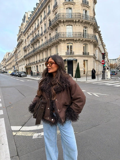 Montclair vendbar shearlingjakke