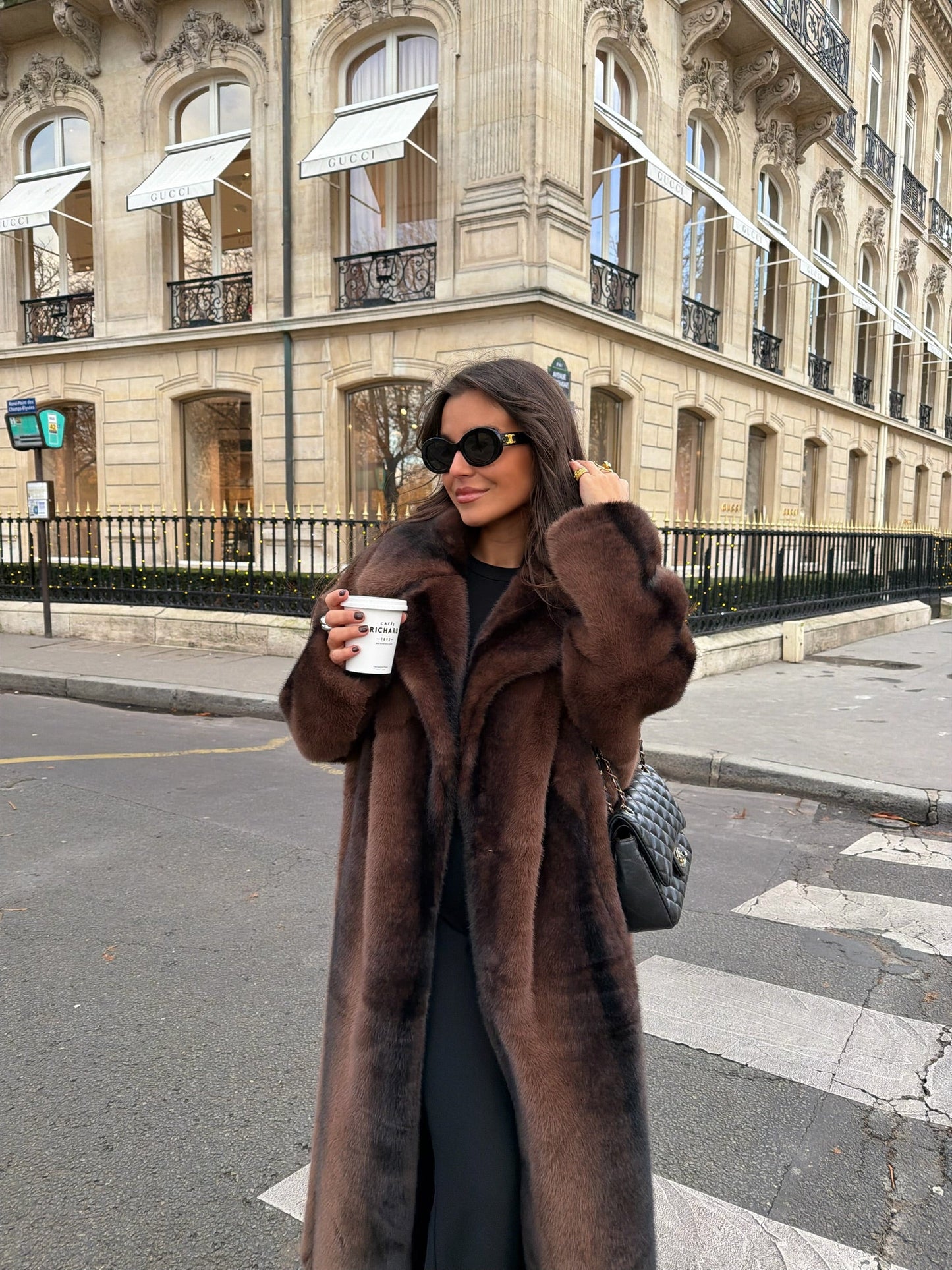 Amelie lang pelsjakke