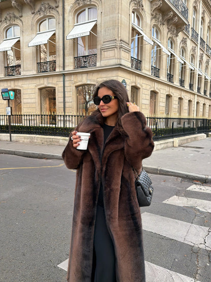 Amelie lang pelsjakke