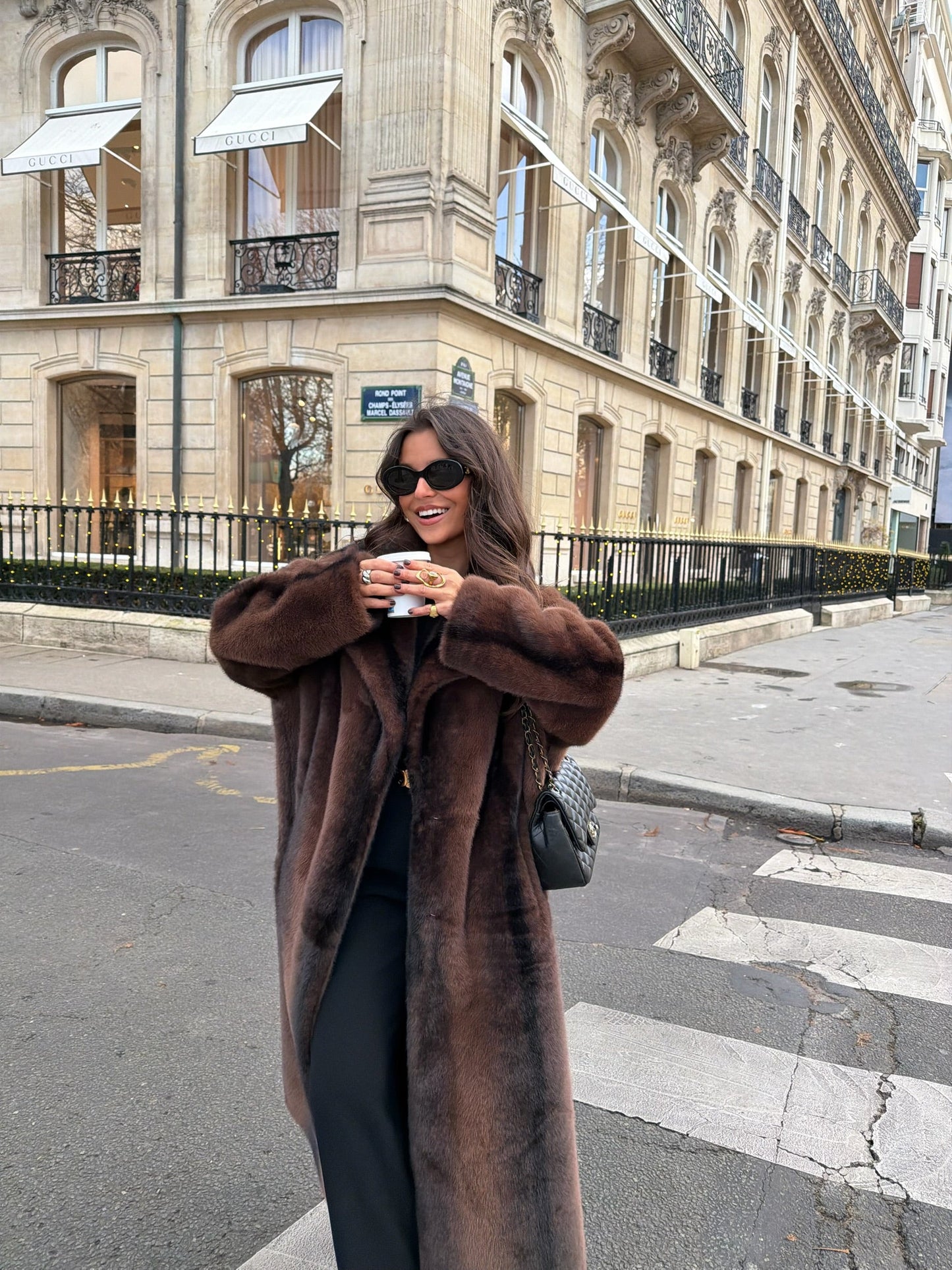 Amelie lang pelsjakke