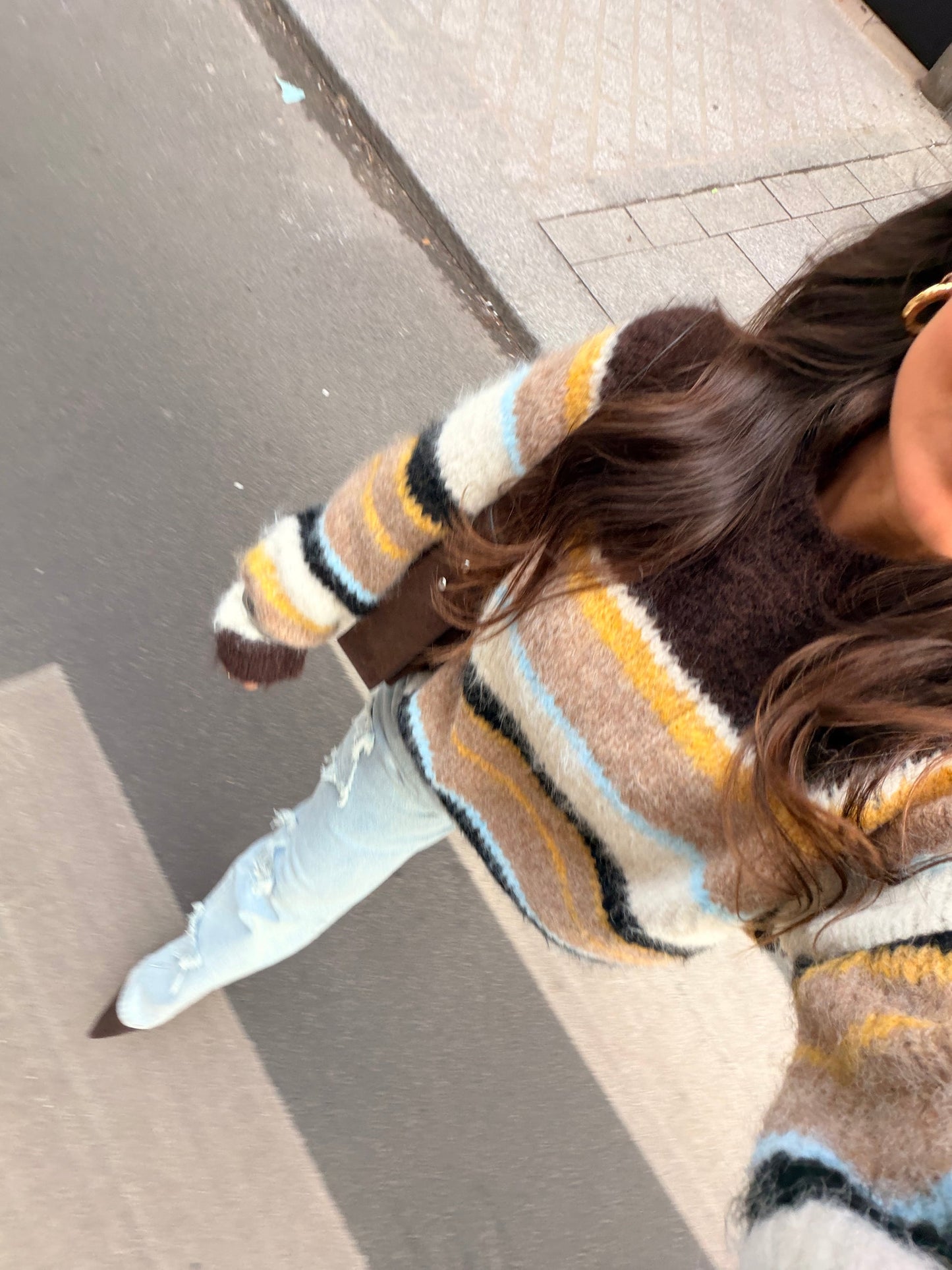 Chloe Stripete Strikkegenser