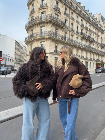 Montclair vendbar shearlingjakke