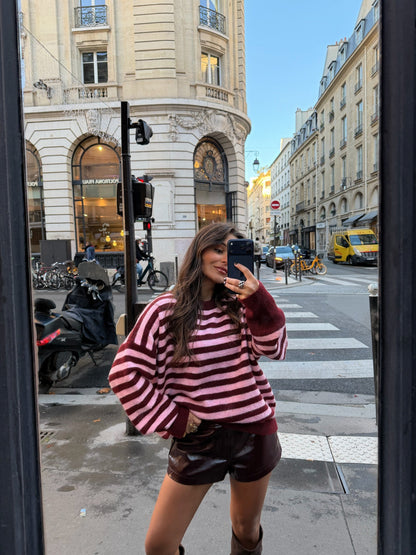 Kirsebærstrikket genser