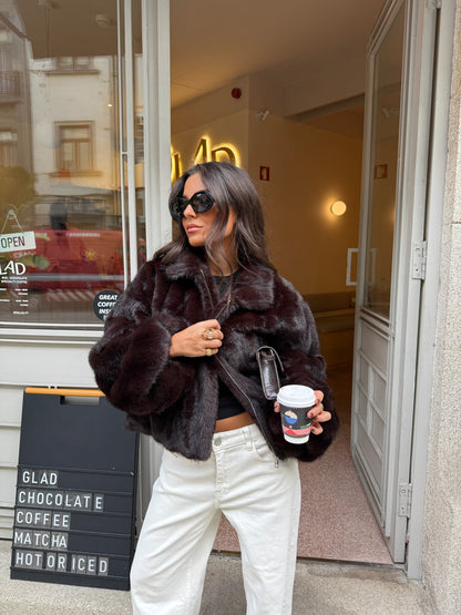 Copenhagen Coat in Dark Chocolate