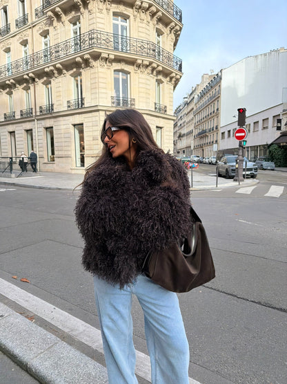 Montclair vendbar shearlingjakke