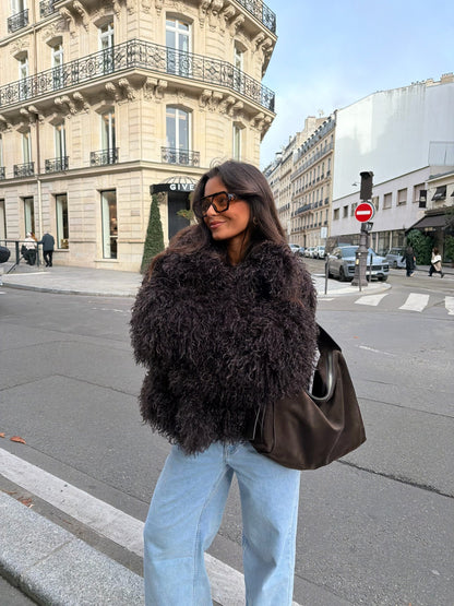 Montclair vendbar shearlingjakke