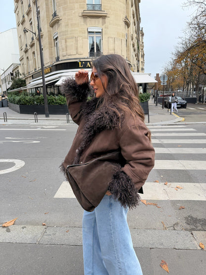 Montclair vendbar shearlingjakke