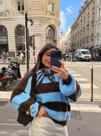 Ami-genser i blått og brunt