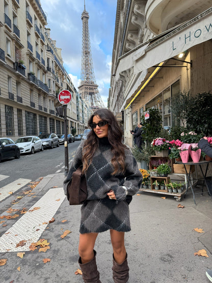 Minuit strikkesett med skjørt