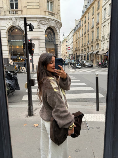 Orly-genser i gult og taupe