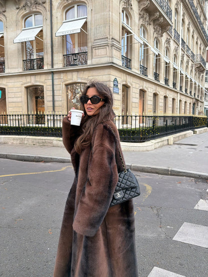 Amelie lang pelsjakke