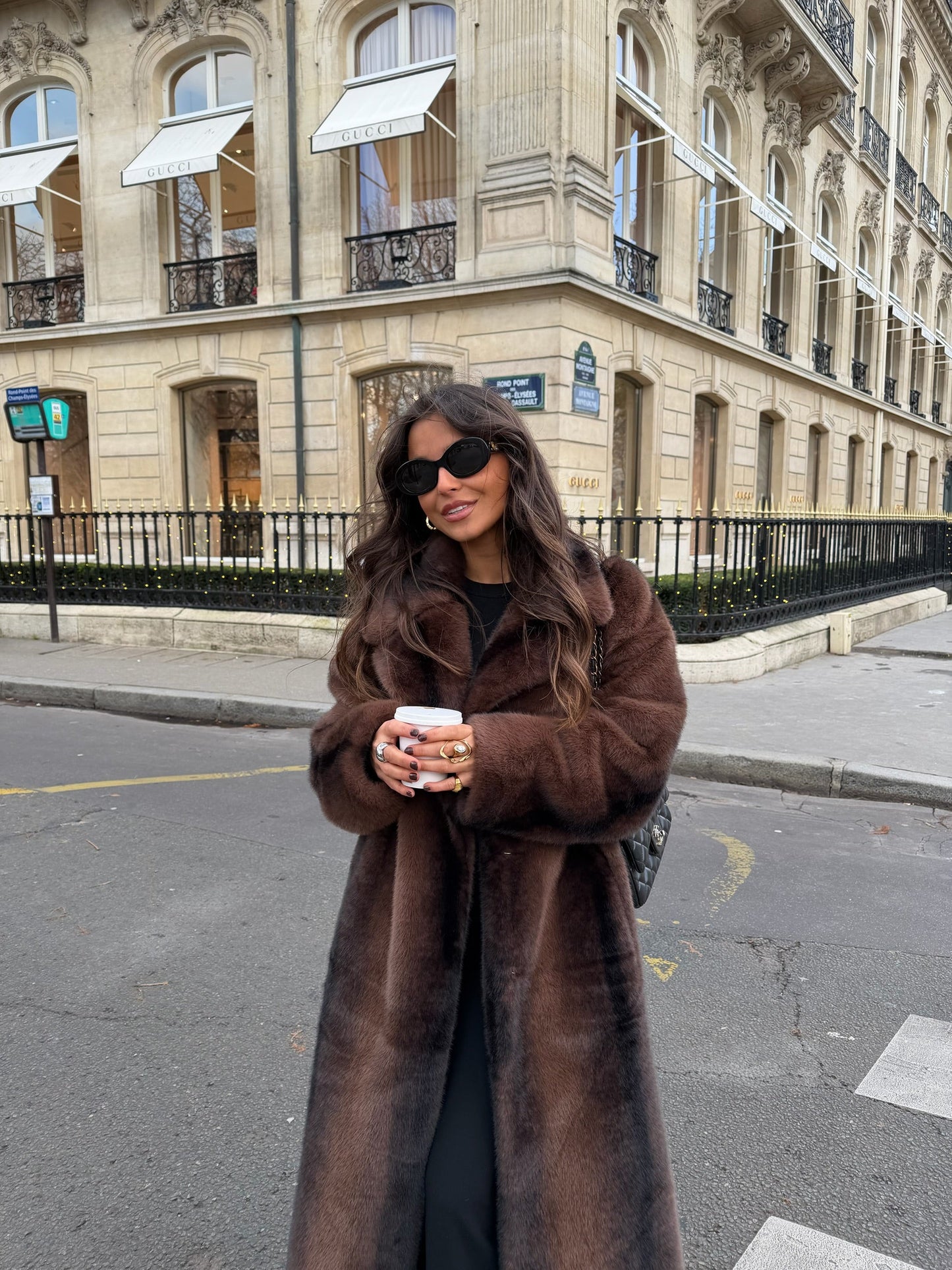 Amelie lang pelsjakke