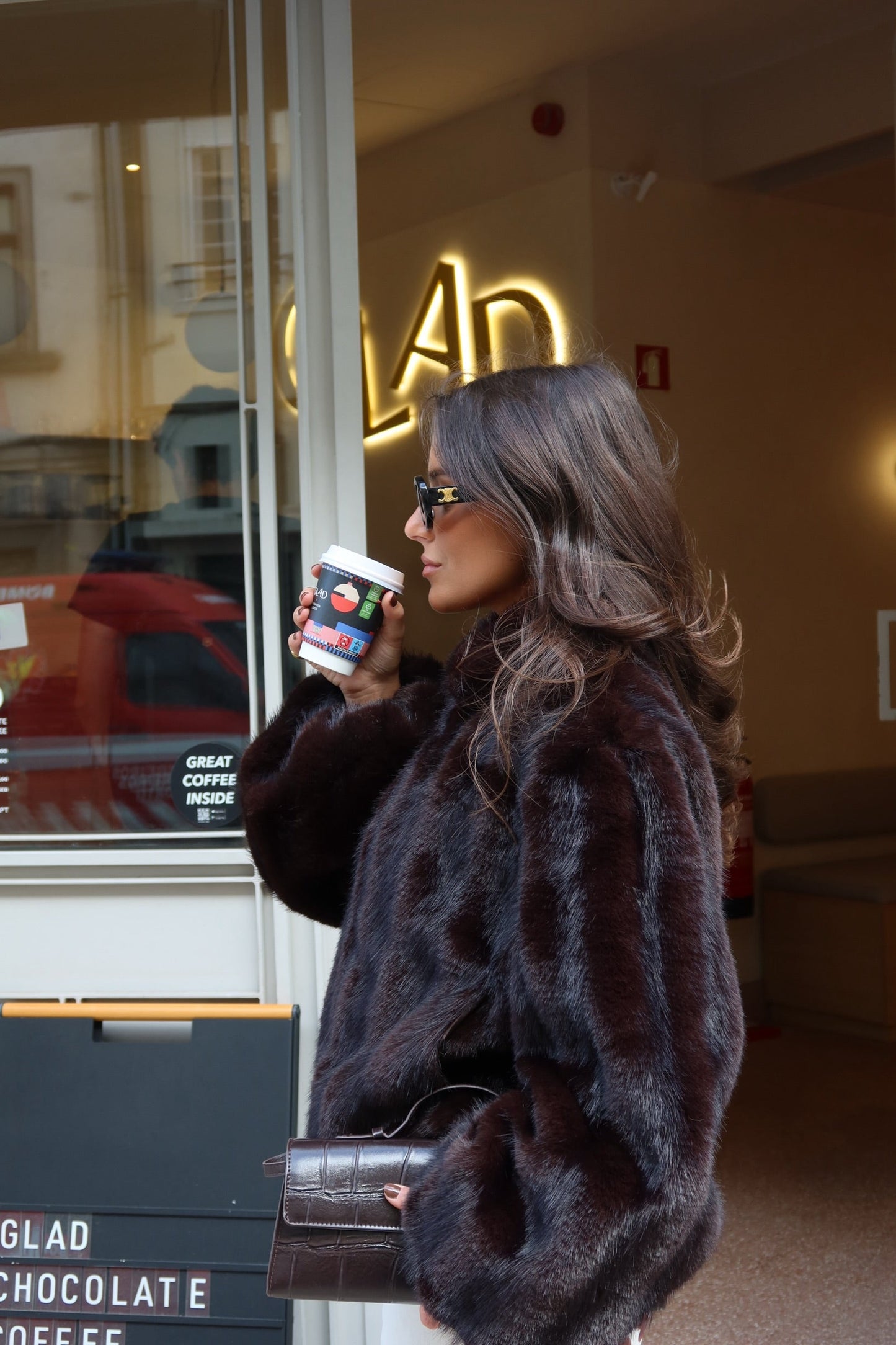 Copenhagen Coat in Dark Chocolate