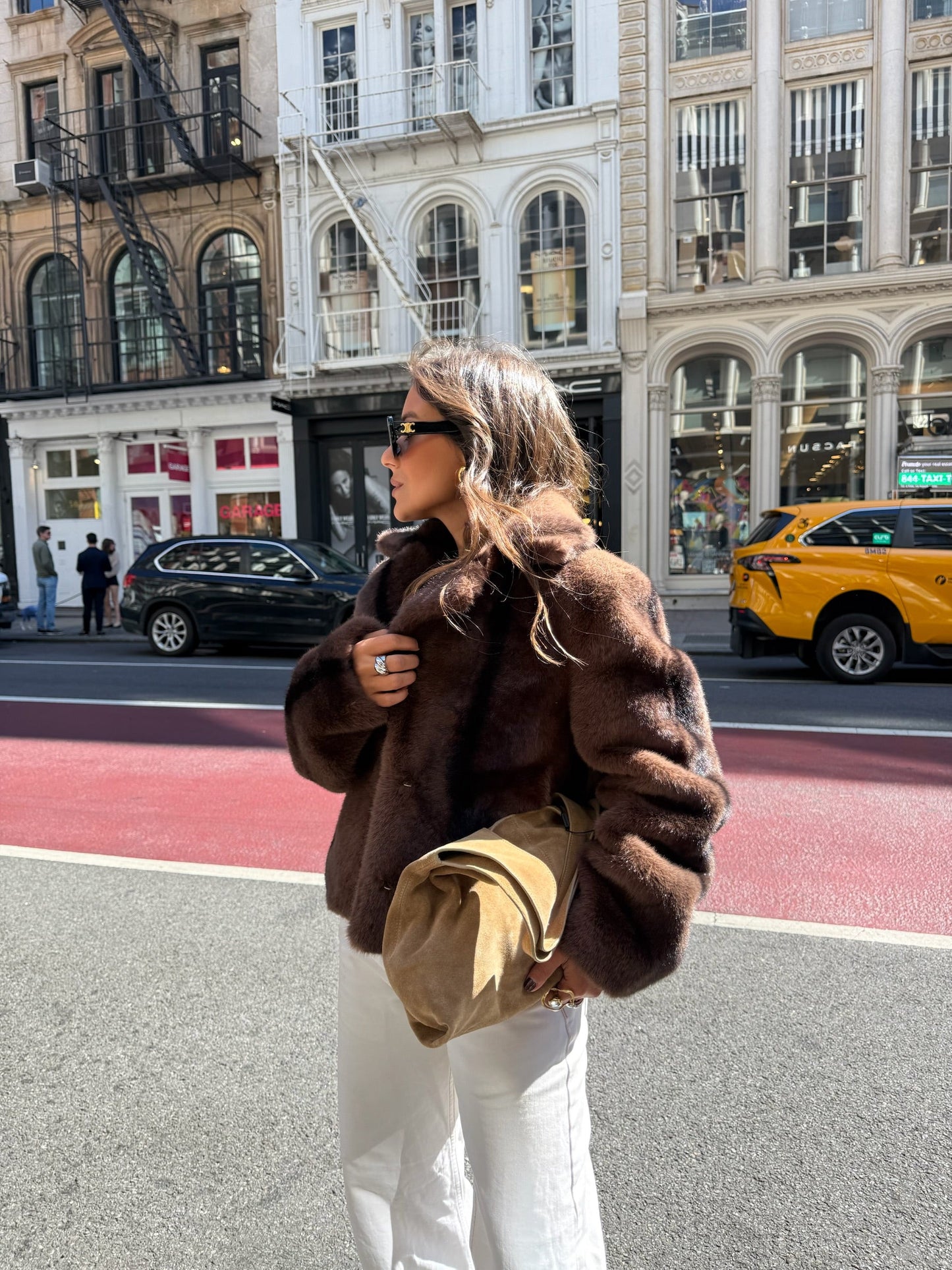 Varm sjokoladepelsjakke