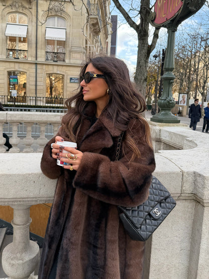 Amelie lang pelsjakke